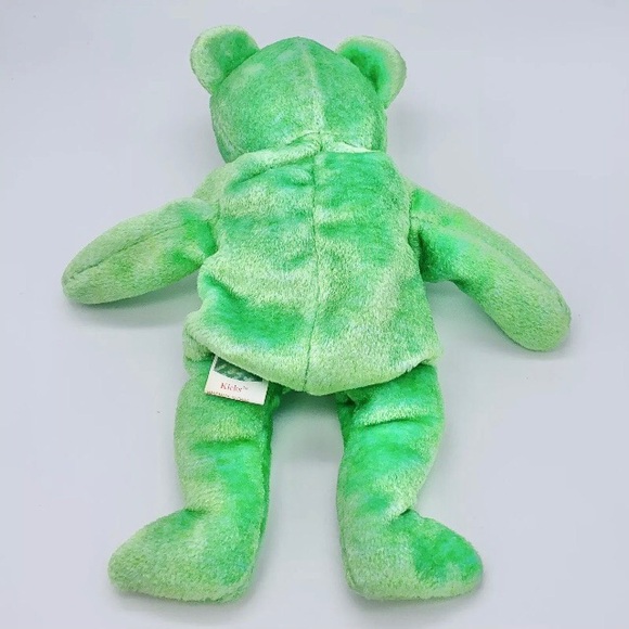 KICKS Bear, TY Beanie Babies, embroidered Soccer ball emblem, No Hangtag, 1999, - Picture 5 of 8